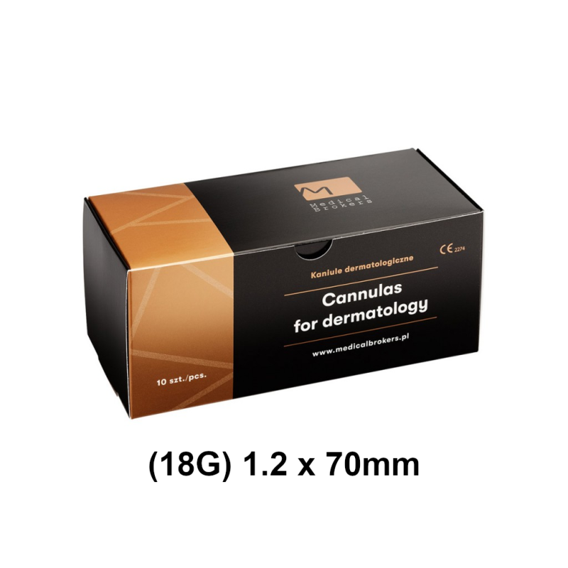 KANIULE DERMATOLOGICZNE OP. 10 SZT. (18G) 1.2 x 70 mm