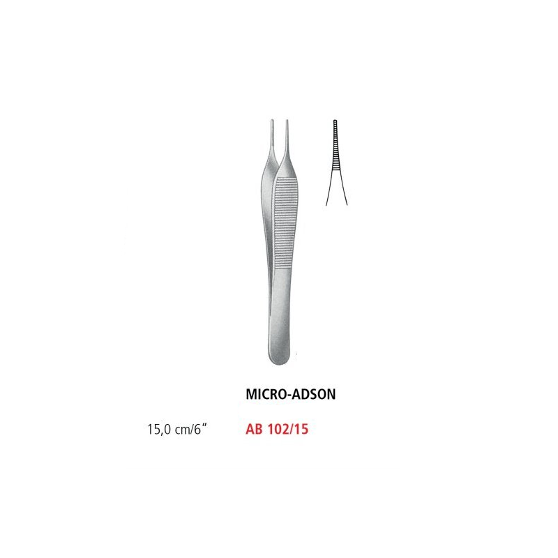 PĘSETA MICRO-ADSON ANATOMICZNA 15 cm
