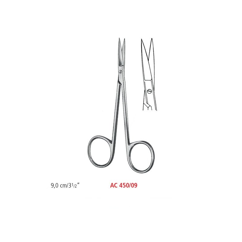 NOŻYCZKI IRIS OSTRO/OSTRE PROSTE 9 cm