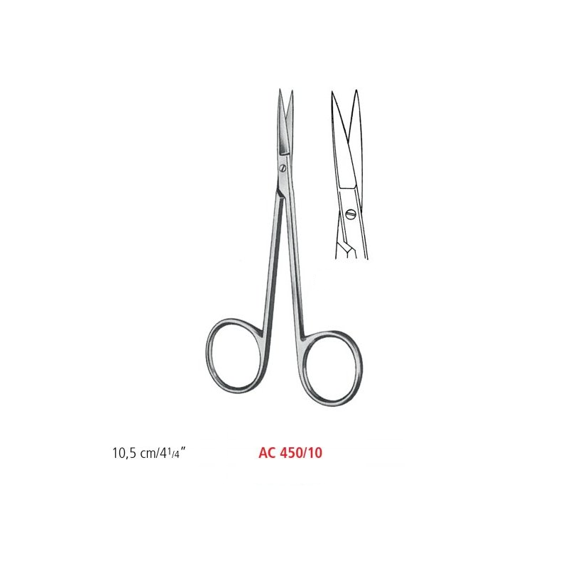 NOŻYCZKI IRIS OSTRO/OSTRE PROSTE 10,5 cm