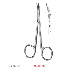 NOŻYCZKI IRIS OSTRO/OSTRE ZAGIĘTE 9 cm