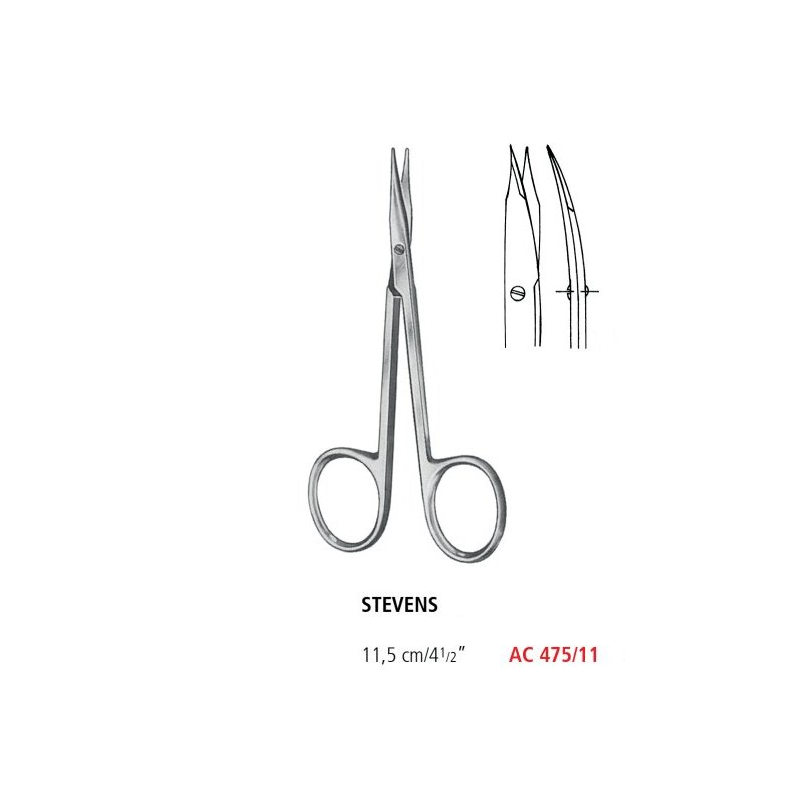 NOŻYCZKI STEVENS ZAGIĘTE OSTRE 11,5 cm