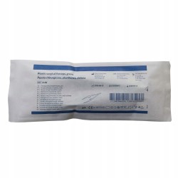 Pęseta anatomiczna, plastikowa, zielona, sterylna, dł. 13 cm / 1 szt.