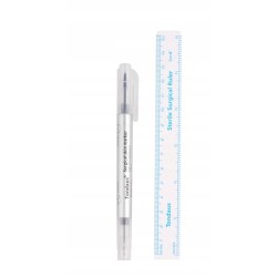 Marker chirurgiczny do skóry z linijką sterylny 2 końcówki 1mm 0,5mm TD01